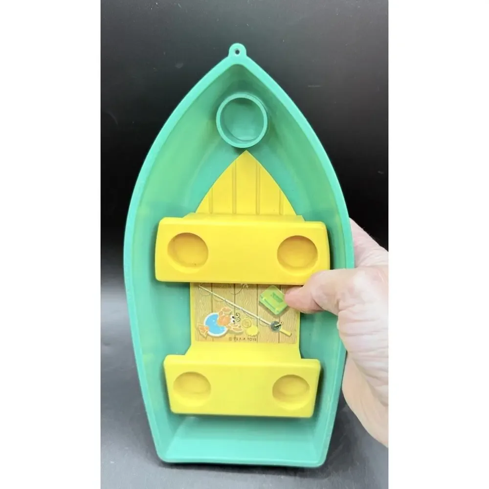 Vintage Fisher-Price Little People 994 Green Boat ONLY Camper Topper 1972